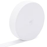 平ゴム 弾性ゴム 4仕様 2色 ホワイド/ブラック 強い弾性 ズボン用交換バンド DIY手芸材料 耐久性 (15mm幅×10m ホワイト)