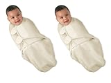 SwaddleMe Adjustable Infant Wrap Organic Cotton Knit Small 7 to 14 lbs, 2 Count by Kiddopotamus [並行輸