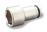 トネ(TONE) インパクト用超ロングソケット 8NV-60L150 差込角25.4mm 二面幅60mm