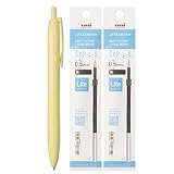 三菱鉛筆 ジェットストリーム シングル 0.5mm 【 ライトイエロー 】 （Lite touch ink搭載） 替え芯 2本セット