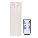 Flameless Candles Flickering Light Pillar Candles Real Smooth Wax for Gifts and Decoration 2.2X6 [並行