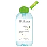 【正規品】ビオデルマ (Bioderma) セビウム エイチツーオー D（H2O）片手プッシュポンプ 500ｍL オイリー・混合肌用 クレンジング水（洗顔 メイク落とし クレンジングウォーター 皮脂 べたつき メイク崩れ エチルアルコール、オイル、パラベン無添加 弱酸性）