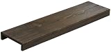 WOODPRO つっぱり棒用 古材棚板 カバー 幅72cm 奥行20cm 高さ5cm 屋内用濃茶（こいちゃ） 足場板 トイレ 洗面所 玄関 収納 賃貸 つっぱり棚 受注生産