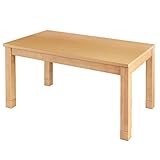 タンスのゲン こたつテーブル 幅90cm 長方形 傷に強いUV天板 高さ2段階調節 継ぎ脚5cm オールシーズン 幕板付き ナチュラル 21300090 NA