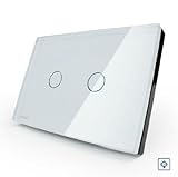US/AU Standard, Smart home, Ivory White Crystal Glass Panel, VL-C302D-81, Dimmer Touch Home Wall Lig