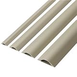 （まとめ） エレコム 床用モール 幅60mm×長さ1m ベージュ LD-GA1407 1本 〔×10セット〕