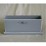 インテリアポット ナチューレ プランター 20cm グレー 皿付 【4個入り】 ／植木鉢