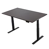 電動昇降デスク 電動上下昇降デスク 天板 ウォールナット 脚 黒 W1800×D1000×H620～1270 デスク スタンディングデスク 昇降式テーブル 昇降テーブル 上下昇降 昇降デスク 昇降式 エルゴノミクス オフィスデスク 事務机 