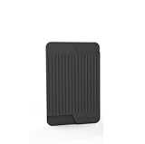 [Skailuts] スマホ カードケース カードホルダー カードポケット 薄型 シリコン 二枚カード収納 定期入れ 背面カードホルダー 名刺入れ iPhoneカードケース iPhone Android 全機種対応 背面粘着式 (ブラック)