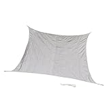 Baoblaze シェードセイル PEストリング 防水 UVブロック カーブ 耐久性 全３色選べる - ホワイト3x3m