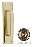BRASS Accents A07-P5401-609 Quaker Pull Handle-Plate 2-.75 in. x 10 in. Antique Brass
