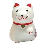 ミニ福の神 手招喜犬 シロ 白 招き犬 縁起物 飾り インテリア 張子 開運飾り 和雑貨