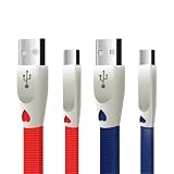 OPIACOM USB-A to USB-Cフラットケーブル【ネイビー/3A急速充電】1.1m 急速充電 高速通信 断線防止 A to C Xperia/Galaxy/LG/iPad Pro/MacBook その他 Android 等 USB-C機器対応 テレワーク リモート 在宅勤務