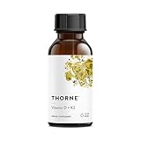 Thorne (ソーン) ビタミンD&Kサプリメント ビタミンD + K2 リキッド ディスペンサー付き液体 リキッド 30ml 1個セット 【合計30ml/600回分】