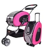 Ibiyaya Pet Stroller, Pet Carrier 3輪ペットカート PINK [並行輸入品]