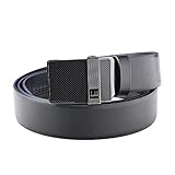 [Dunhill] ベルト 幅3.5cm メンズ オートマティック オートロック式 35mm ロングテール ブラック×ガンメタ 23R4A16SB001 Free Size [並行輸入品]