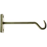 4 " Long Cast Iron壁フックセット真鍮ゴールド| 4プラントハンガーオーナメントレトロ