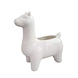 Vosarea セラミックス製 植物ポット ラマ型 多肉植物 ガーデンデコレーション 卓上装飾