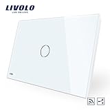 Livoloホワイト米国標準1ギャング2 Wayウォールライトワイヤレスリモートスイッチwith LEDインジケータAC 110 – 220 V、 – c901sr-11