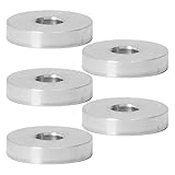 アルミ スペーサー 5個 M6 内径6.2mm×外径20mm×長さ4mm ネジスタンドオフブッシング プ レーン仕上げの丸型スペーサー ネジ ボルト
