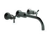 Santec 3527tx97-tm Modena IIローマブロンズ壁マウント洗面所長い注ぎ口 – トリムのみW / TXハンドル(注ぎ口CXC 10 " )バルブません