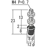 角田興業:角田 ゴム付ボルト M4X13 RBT-4S 型式:RBT-4S