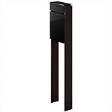 YKK　フィッテ　（上入れ前だし）　DPB-1　【ポスト＋柱セット】 ポスト：カームブラック／柱：ダークブラウン