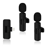 Ocbuo ピンマイク ワイヤレス iPhone/iPad用クリップ式 外付け プラグ＆プレイ ミニ録音 APP不要【2人同時使用】瞬時接続 ノイズリダクション 収音録音 360°回転可能 YouTube/Vlog撮影/動画配信/生放送等適用