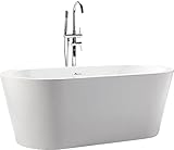 自立Bathtub Modern Spa楕円形バスタブ: Pella by HelixBath 63" HB-BT-PELLA-63-RO 1