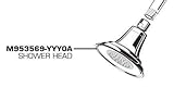 American Standard M953569-2950A New Showerhead for Willy [並行輸入品]