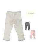 【子供服】 kids zoo (キッズズー) 裾お花・レース無地レギンス 70cm～95cm W27003