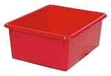 Steffy Wood Products Red Storage Tub, 5-Inch by 10-1/2-Inch by 13-Inch [並行輸入品]