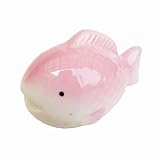 浮き玉 フローター（水に浮く陶器） フィッシュ ピンク 060Pi