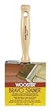 Wooster Brush F5119-4 Bravo Stainer Bristle/Polyester Stain Brush, 4 Inch [並行輸入品]