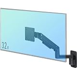 イーサプライ モニターアーム 壁掛けテレビ金具 最大49インチ対応 耐荷重2～20kg 大型 ガススプリング 高さ 角度 上下 左右首振り VESA EEX-TVKA031BK