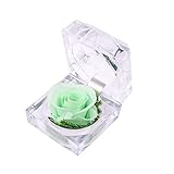 緑 薔薇 プリザーブドフラワー ジュエリーケース付 フラワーアレンジ プレゼント 誕生日 記念日 お見舞い グリーン ローズ