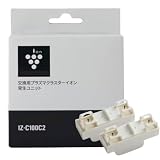 【純正品】 プラズマクラスター 空気清浄機 IZ-C100C2 イオンカートリッジ 交換用 &クリーナー (1個, IZ-C100C2)