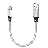 USB Type C ケーブル 0.5m【POTRRCIUSUER】 USB-A to USB-C 10Gbps高速データ転送 USB3.1 Gen2 ケーブル 60W（3A/20V）急速充電 タイプc 充電ケーブル Xperia/Samsung/Asus Zenfone/Arrows/PS5コントローラー タイプc多機種対応 (ナイロン編み)