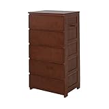 JAJAN(ジャジャン) 天然木キッズチェスト幅60cm奥行40cm高さ115cm ブラウン【天然木ジュニアシリーズ】