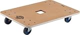 [T-8194968]ＴＲＵＳＣＯ　木製平台車　ジュピター　９００Ｘ６００　φ７５　２００ｋｇ JUP900200
