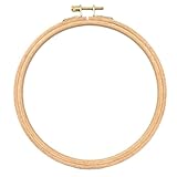 A-CRAFT 刺繍枠 木製 8cm 11.5cm 14cm 16.5cm ガイドフレーム 手芸 キルト パッチワー (直径11.5cm)