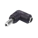 DCプラグ 変換アダプター L型 DC5521 5.5mmx2.1mm ⇒ DC5525 5.5mm×2.5mm 90度 ジャック 対応 アンプ ファミコン ハードディスク プロジェクター マッサージクッション もっと