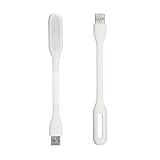 ZehuiグースネックポータブルミニスティックLEDライトクリエイティブUSB LEDライトフレキシブルUSB電源供給ホワイト1個