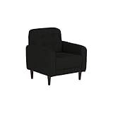 ミニソファー 1人掛け キッズソファ 布張り Gulliver 1P ブラック