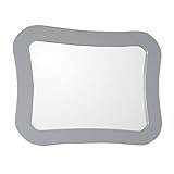 Bellaterraホーム9903-m-lg Framed mirror-manufactured wood-lightグレー