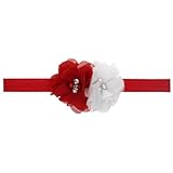 Zhhlaixing ベビー小物 Kids Baby Girls Soft Elastic Flowers Headband Hairband Hair Accessories for Christm