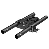 SmallRig カメラベースプレートキット 15mm LWSロッドレールクランプ カーボンファイバー製15mmロッド 8インチ/20cm 付き Sony用 A6500/A6600/A6300用、Canon用 R5用 R6用 Sony用 A7SIII/A7III用 カメラ＆カメラケージ対応 5609