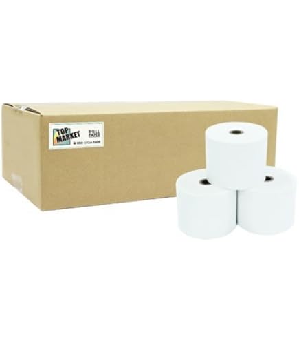 Amazon.co.jp: TOPマーケット 感熱 レジロール紙 58mm 紙幅 × 70mmφ