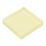PandaHall Elite PU プレート ポリウレタン ダイクッション 弾性 ゴム シート ライトイエロー 10x10x2cm