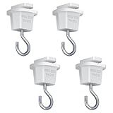共同照明 4個入り ダクトレール用吊りフック 配線ダクトレール用 照明器具部品 GT-GJ-W-4B ライティングレール用 アダプタ レールフック 耐荷重5kg 簡単取付 工事不要